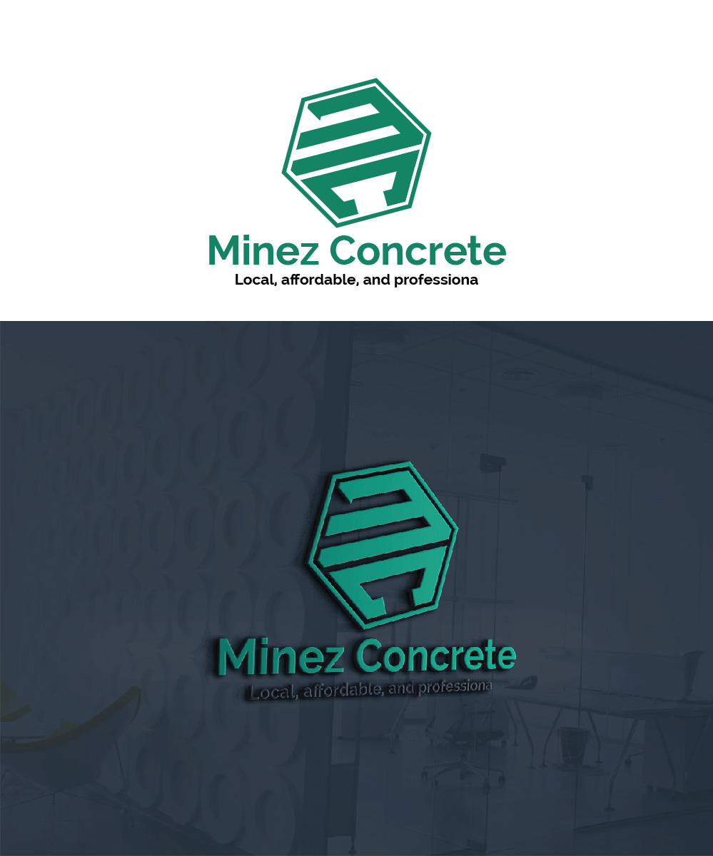 Logo Design by Isnah Logo for Minez Concrete | Design #18232667