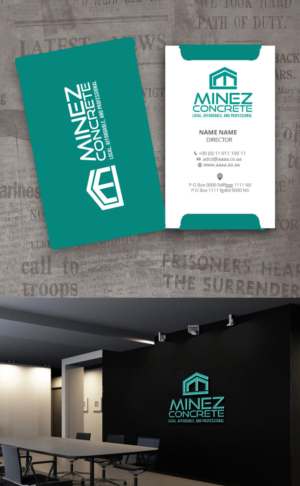Logo Design by zebronicgraphic for Minez Concrete | Design: #18237259