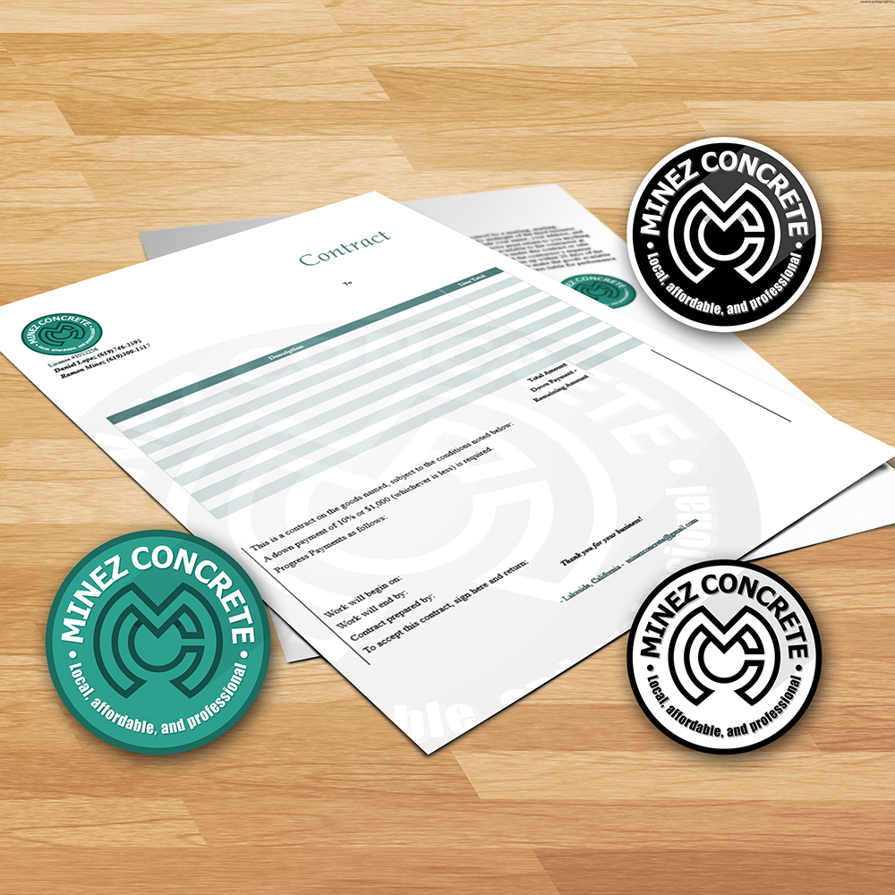 Logo Design by Endre Gajdor for Minez Concrete | Design #18230786