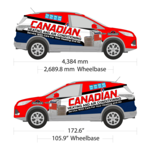 Vehicle wrap for salesman car in the heating and cooling business | Diseño Gráfico por The Faisal