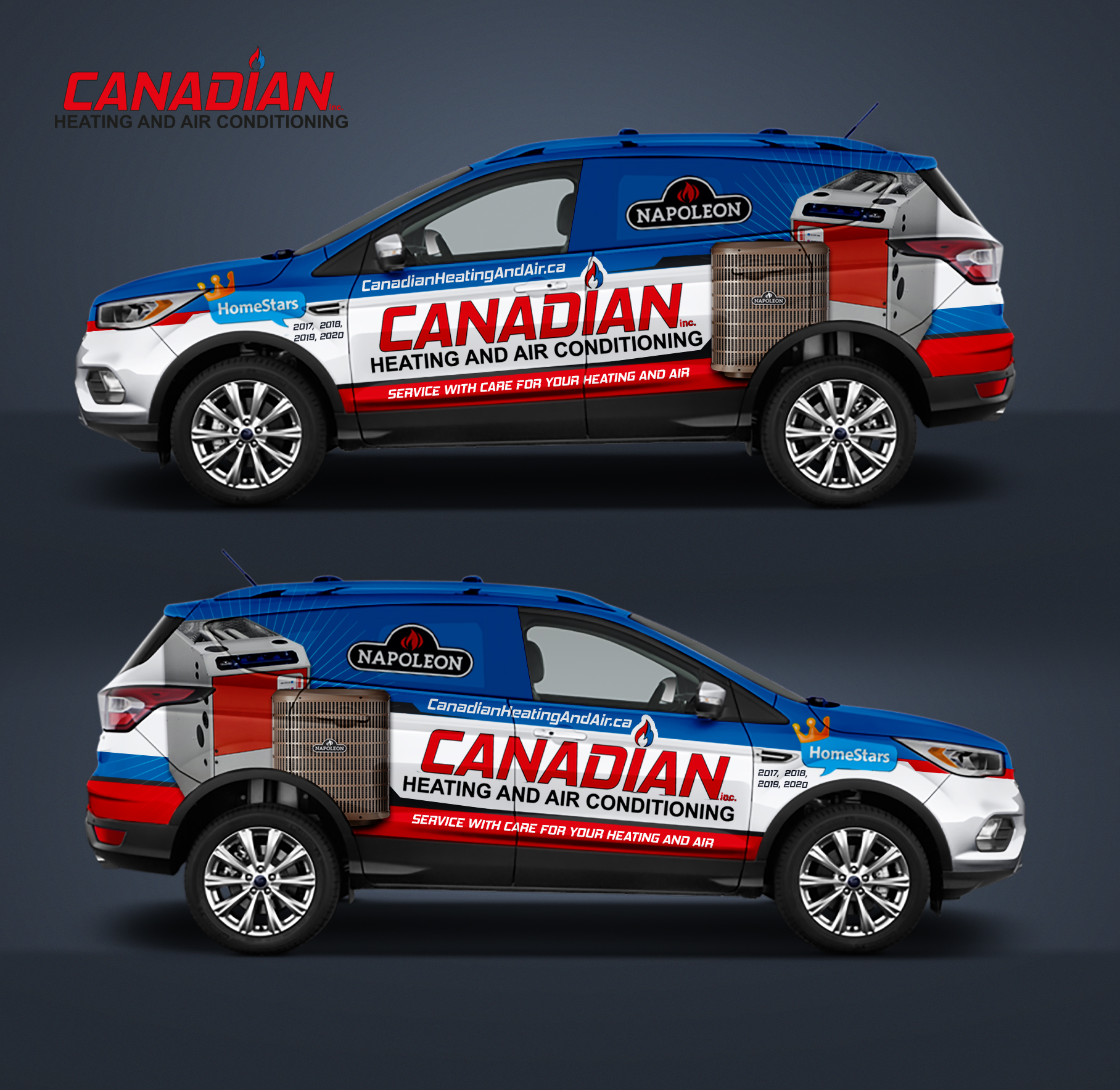 Graphic Design by Iryna S for Canadian heating and air conditioning | Design #25753364