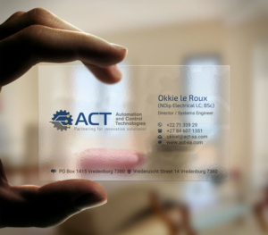 Business Card Design by INDIAN_Ashok for Automation and Control Technologies | Design: #18241692