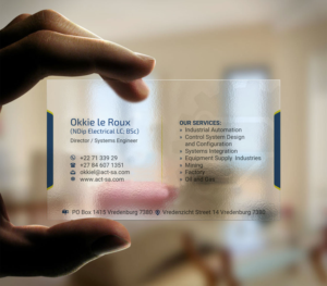 Business Card Design by INDIAN_Ashok for Automation and Control Technologies | Design: #18241696