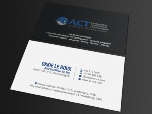 Business Card Design by chandrayaan.creative for Automation and Control Technologies | Design: #18239886
