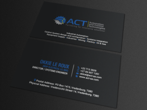 Business Card Design by chandrayaan.creative for Automation and Control Technologies | Design: #18239887