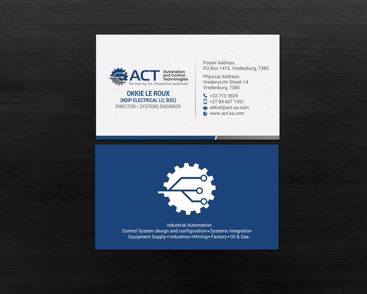 Business Card Design by chandrayaan.creative for Automation and Control Technologies | Design #18239893