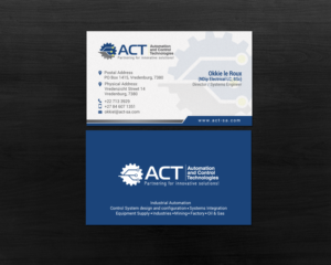 Business Card Design by chandrayaan.creative for Automation and Control Technologies | Design: #18239897