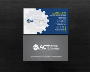 Business Card Design by chandrayaan.creative for Automation and Control Technologies | Design: #18239932