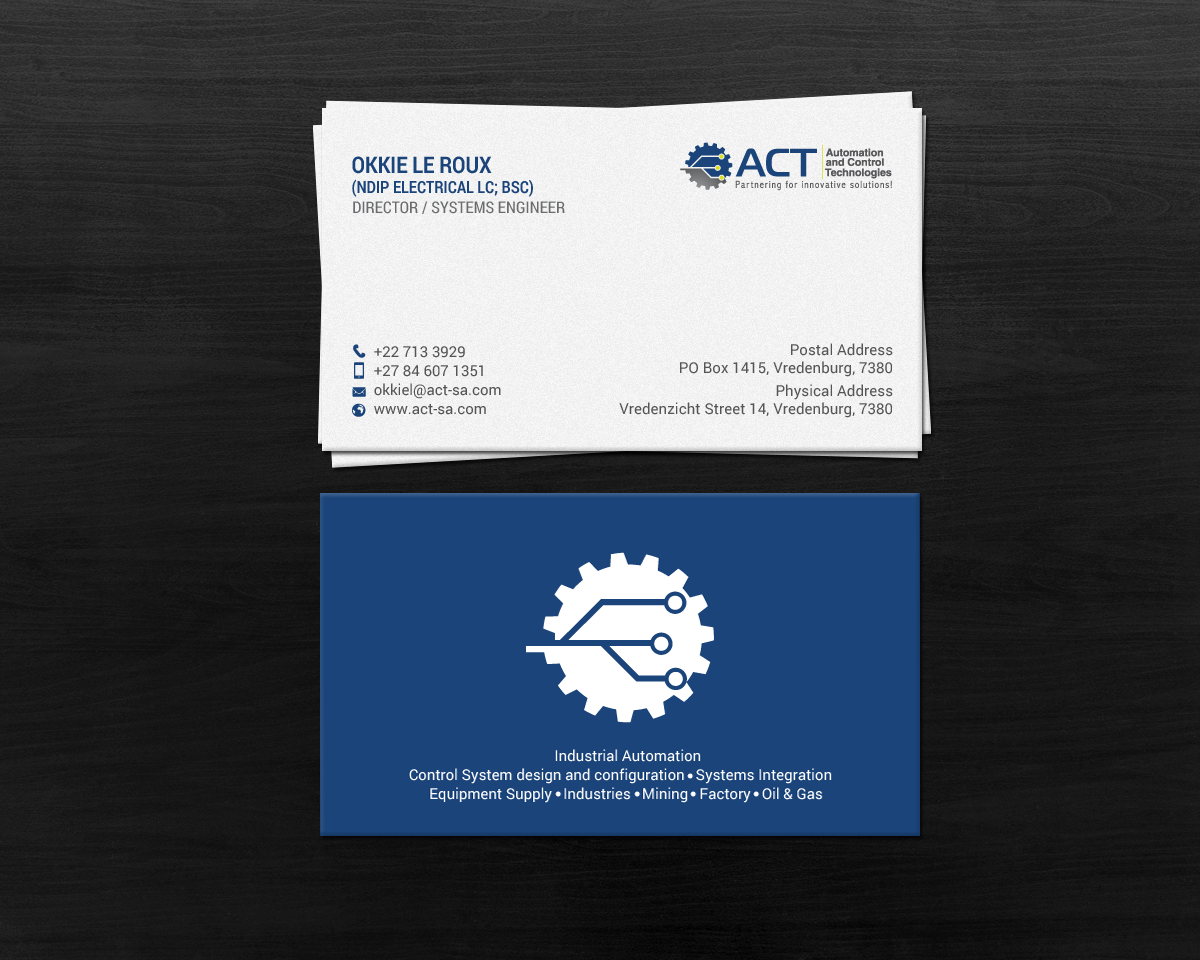 Business Card Design by chandrayaan.creative for Automation and Control Technologies | Design #18239953