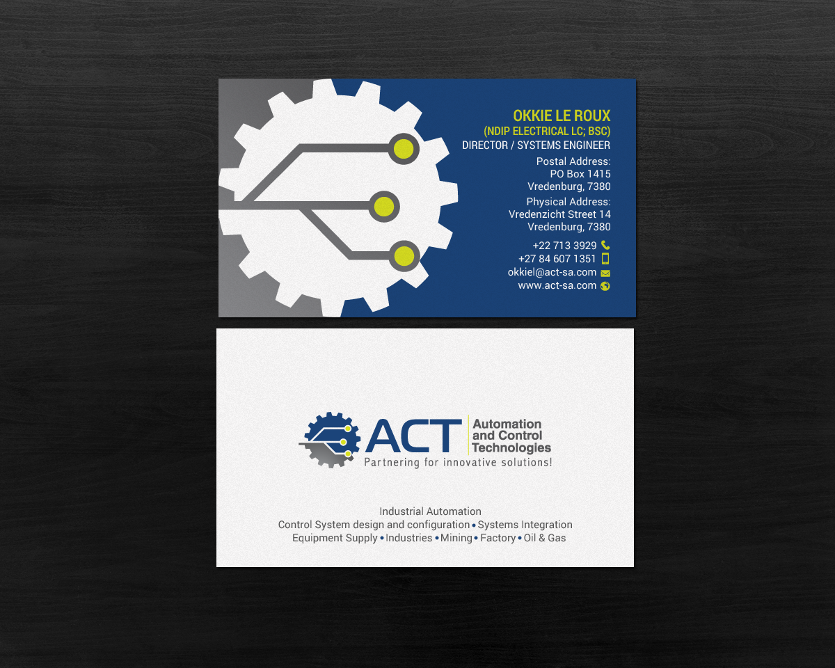 Design de Carte de Visite par chandrayaan.creative pour Automation and Control Technologies | Design #18241542