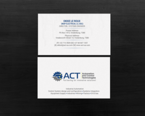 Business Card Design by chandrayaan.creative for Automation and Control Technologies | Design: #18241571