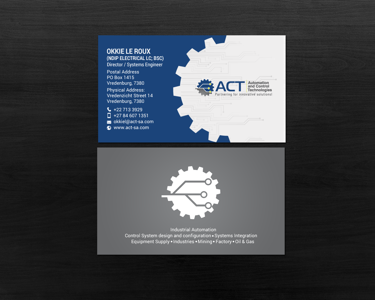 Business Card Design by chandrayaan.creative for Automation and Control Technologies | Design #18241572
