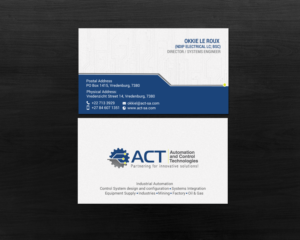 Business Card Design by chandrayaan.creative for Automation and Control Technologies | Design: #18241573