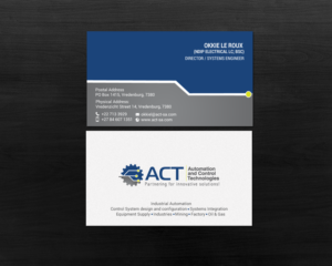 Business Card Design by chandrayaan.creative for Automation and Control Technologies | Design: #18241574