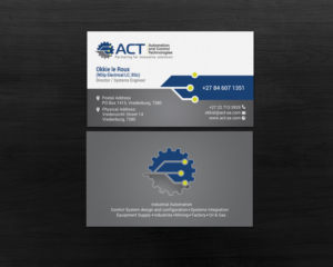 Visitenkarten-Design von chandrayaan.creative für Automation and Control Technologies | Design: #18264675
