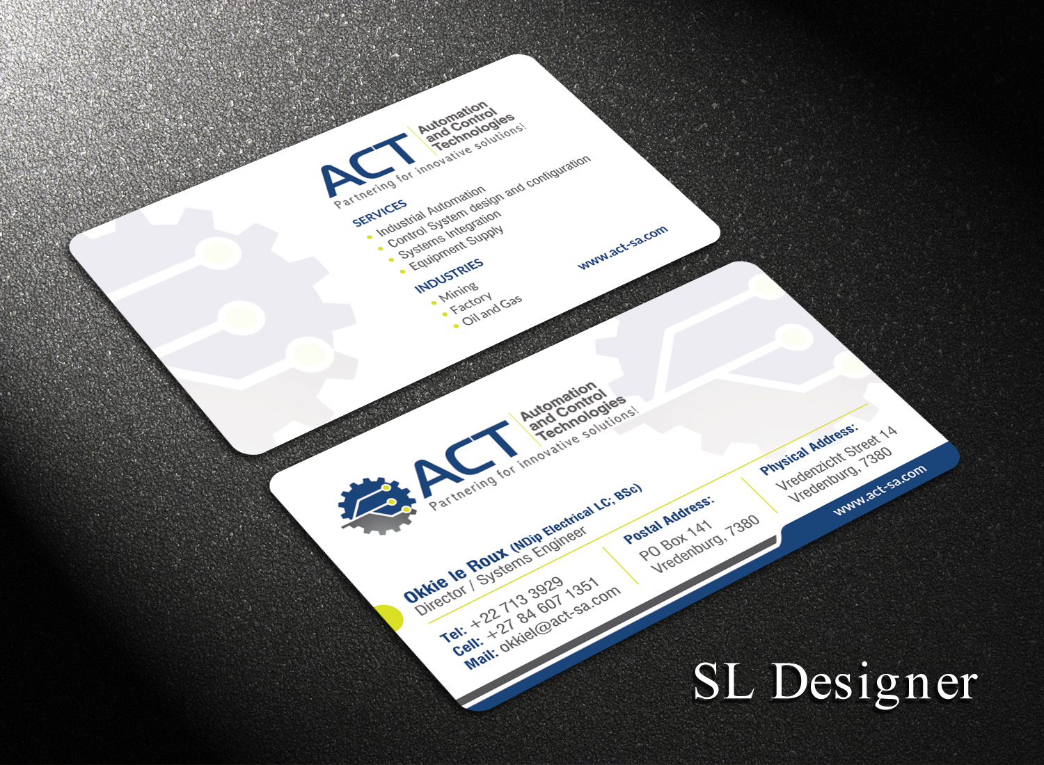 Business Card Design by SL Designer for Automation and Control Technologies | Design #18237162