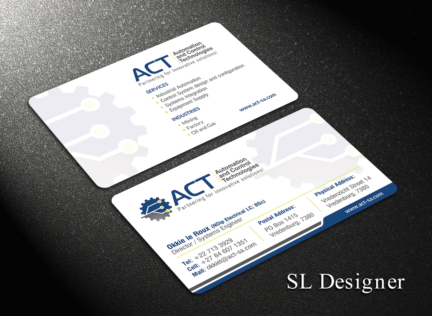 Business Card Design by SL Designer for Automation and Control Technologies | Design #18240321