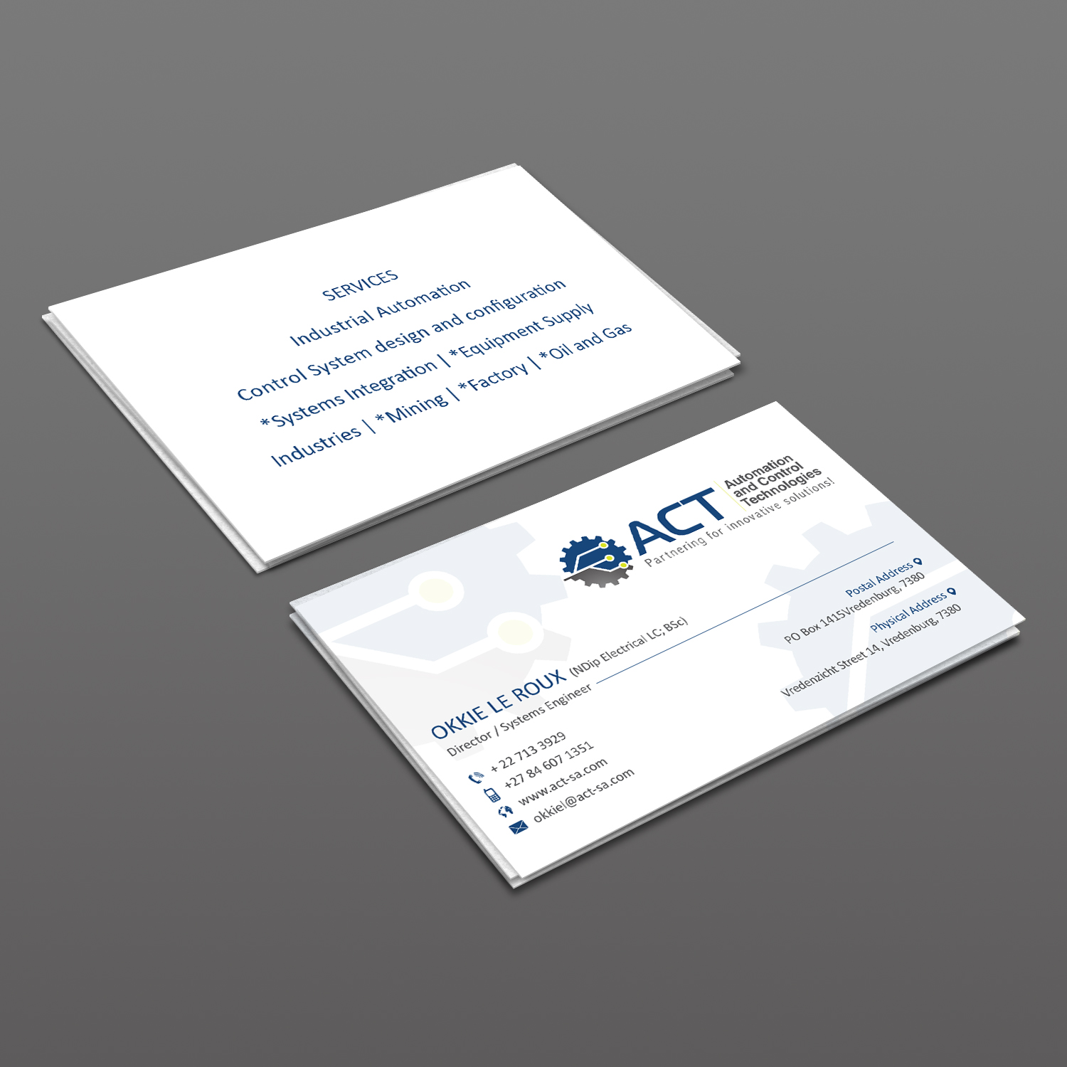Business Card Design by Creative Jiniya for Automation and Control Technologies | Design #18236946