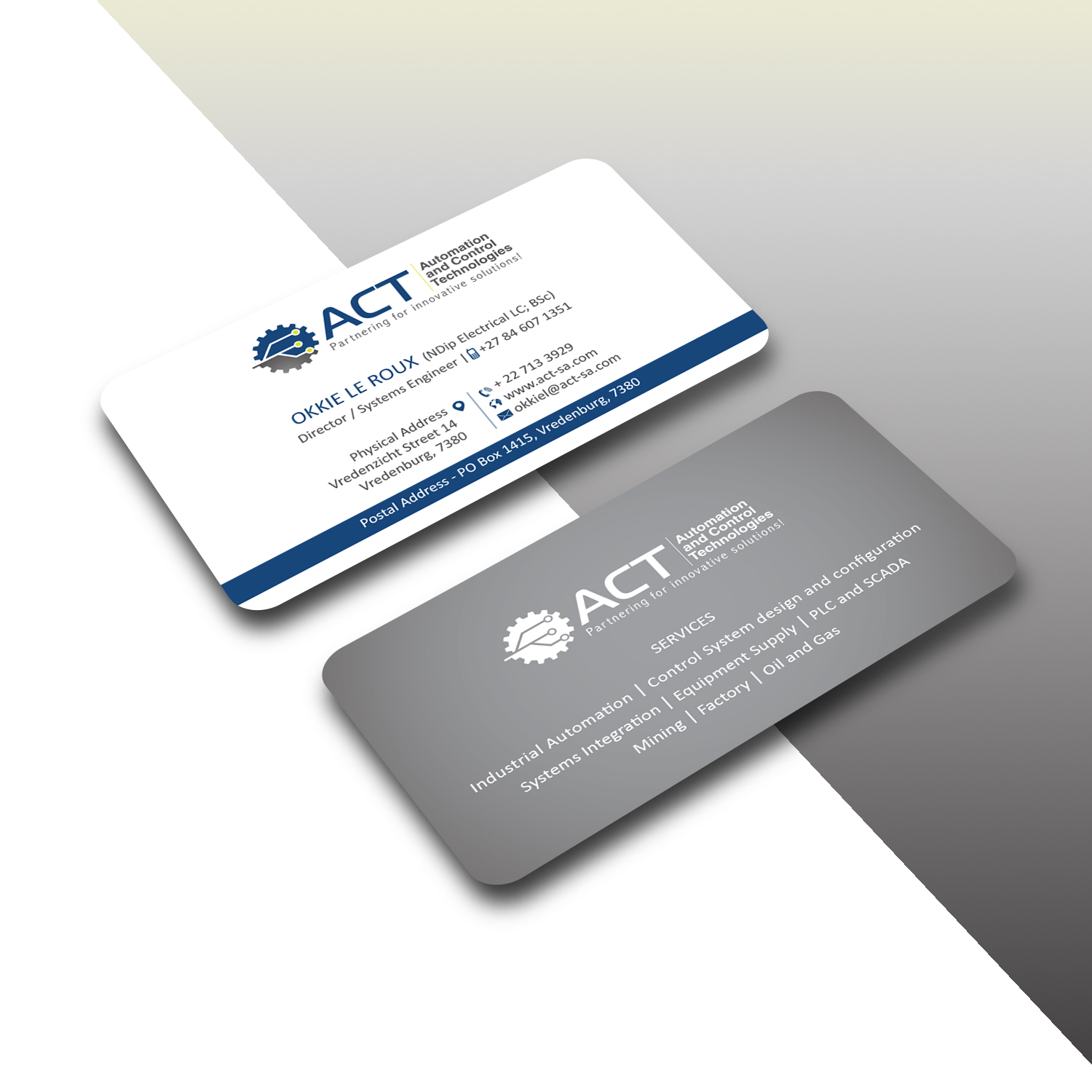 Business Card Design by Creative Jiniya for Automation and Control Technologies | Design #18237352