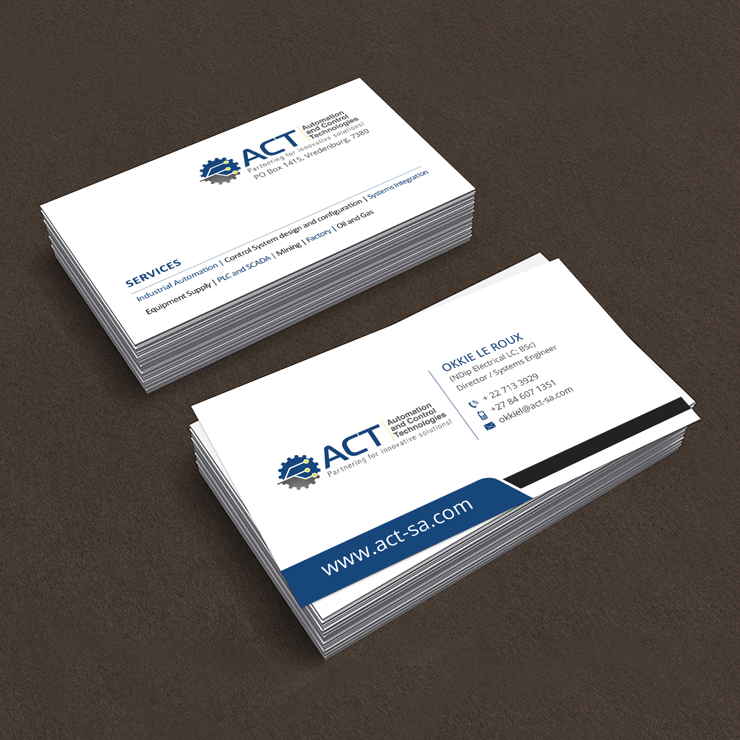 Design de Carte de Visite par Creative Jiniya pour Automation and Control Technologies | Design #18251534