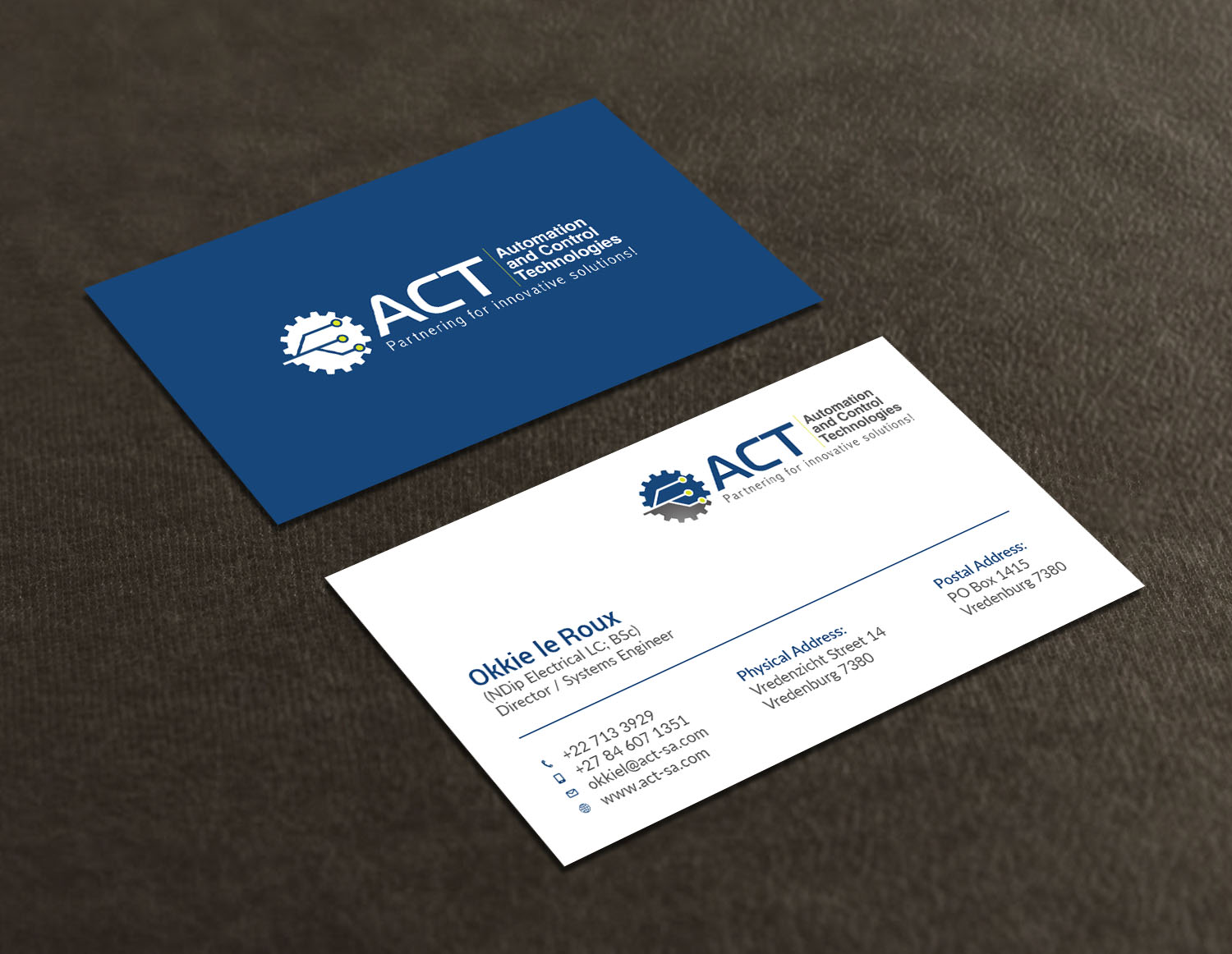 Business Card Design by Tripti Ranjan Gain for Automation and Control Technologies | Design #18244848