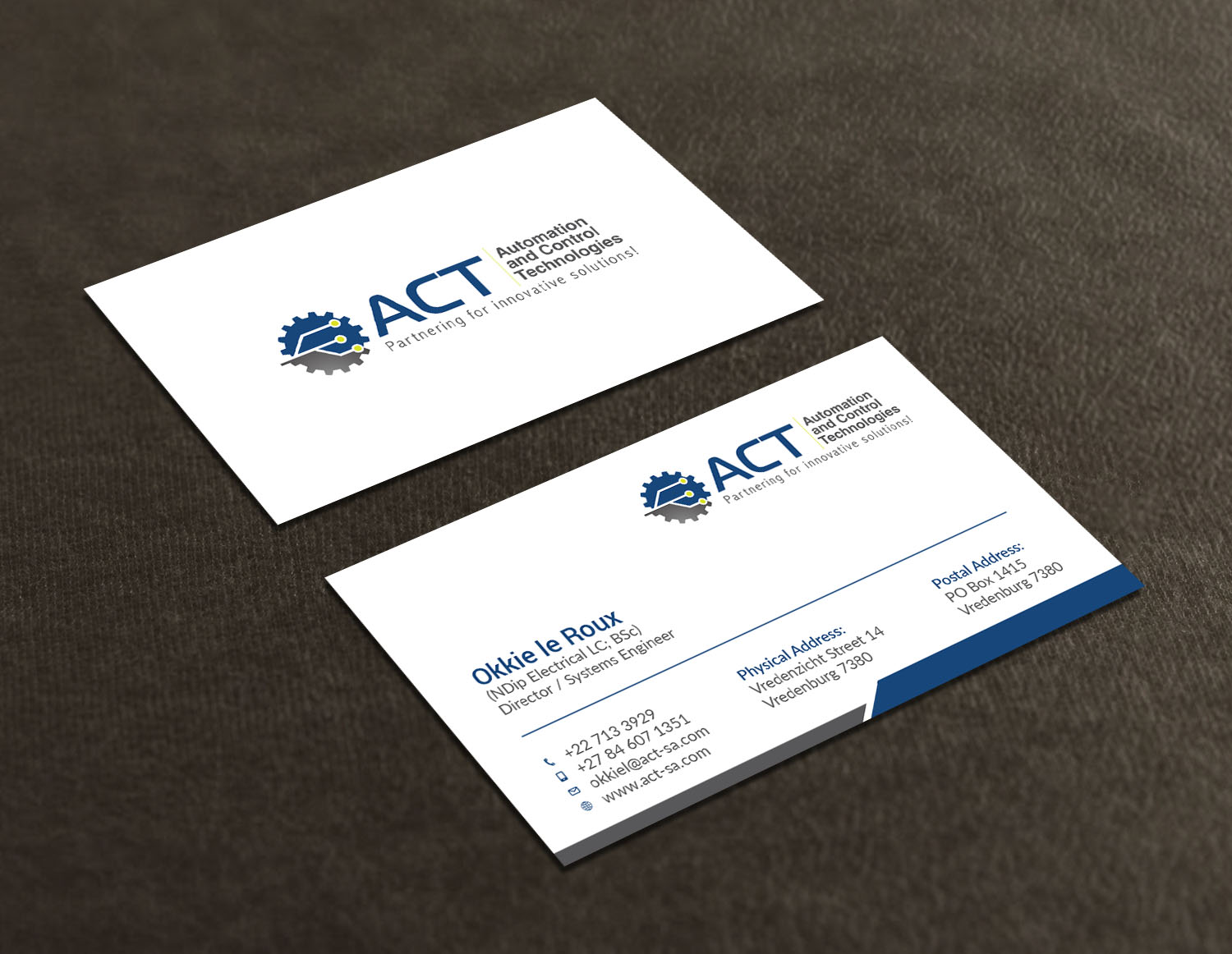 Business Card Design by Tripti Ranjan Gain for Automation and Control Technologies | Design #18244850