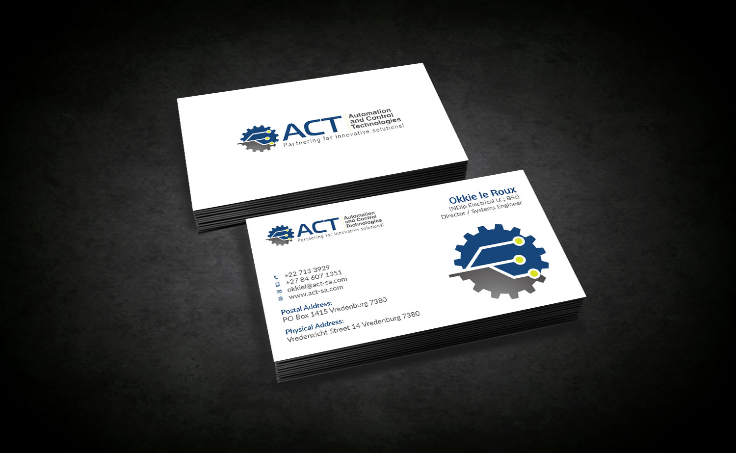 Business Card Design by Tripti Ranjan Gain for Automation and Control Technologies | Design #18244863