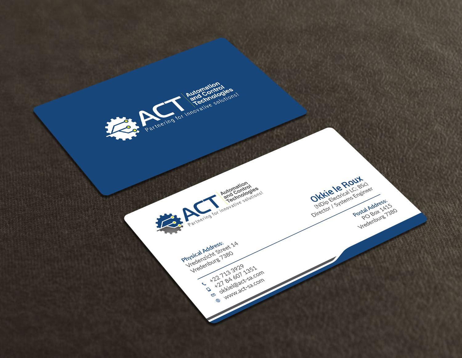 Business Card Design by Tripti Ranjan Gain for Automation and Control Technologies | Design #18244864