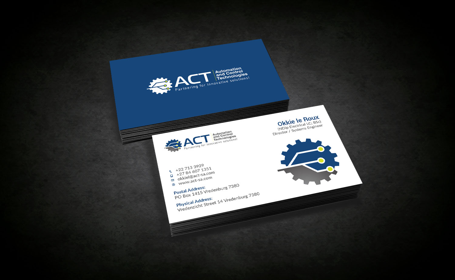 Business Card Design by Tripti Ranjan Gain for Automation and Control Technologies | Design #18244865