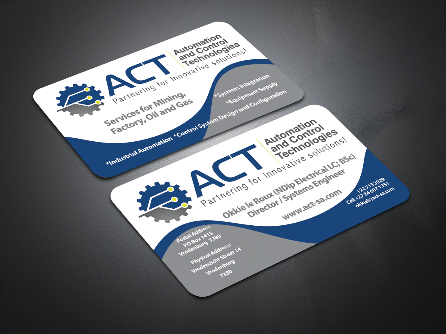 Business Card Design by Kara Stewart for Automation and Control Technologies | Design #18248211