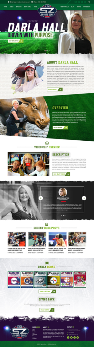 Concept Web Design - Motivational Speaker  | Web Design by SAI DESIGNS