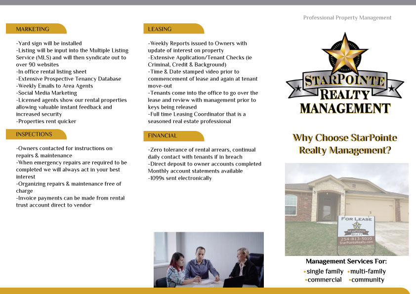 Diseño de Flyer por moni_moja para StarPointe Realty | Diseño #18253296
