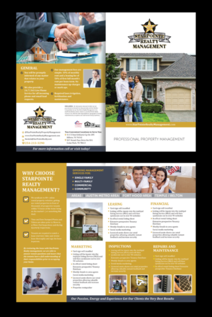 Property Management Owner Brochure | Diseño de Flyer por rkailas