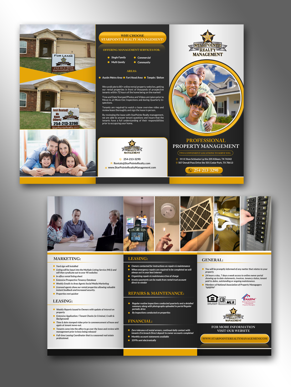 Flyer Design by innovative earth for StarPointe Realty | Design #18251276