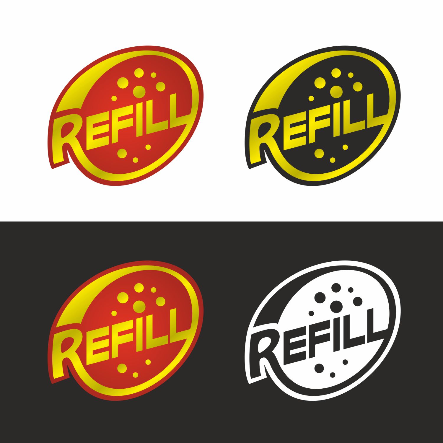 Logo Design by Vegerian for Refill | Design #18295686