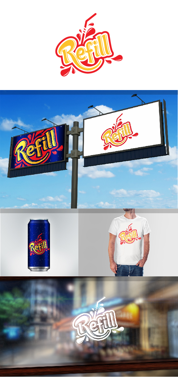 Logo Design by Bong_organic_design for Refill | Design #18353734