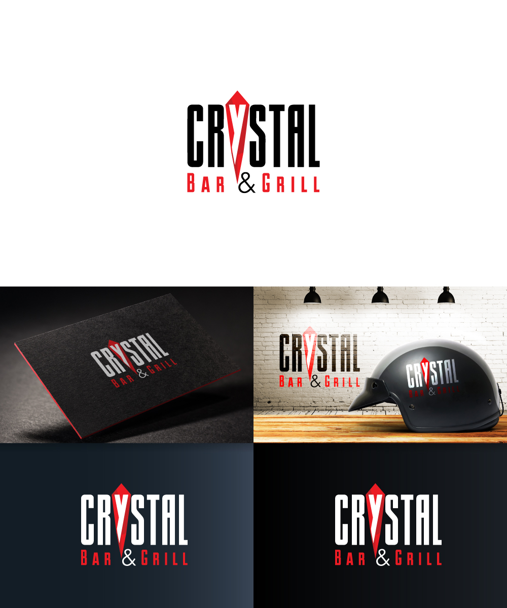 Logo-Design von Sergio Coelho für Crystal Bar & Grill | Design #18277253