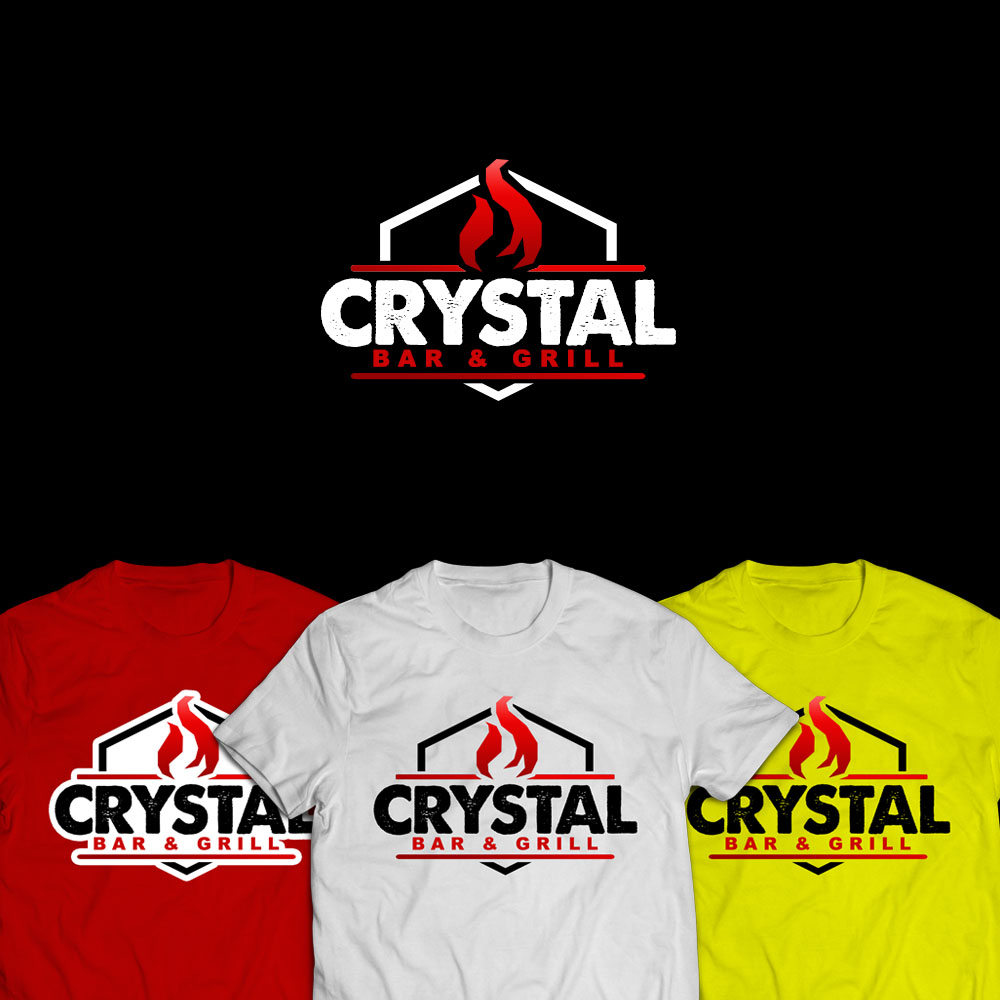 Logo Design by PsyPen for Crystal Bar & Grill | Design #18251778