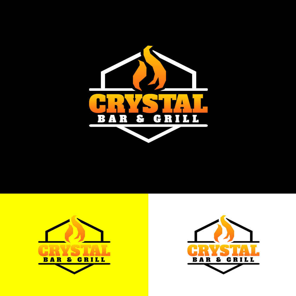 Logo Design by PsyPen for Crystal Bar & Grill | Design #18257022