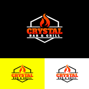 Logo Design by PsyPen for Crystal Bar & Grill | Design: #18257035