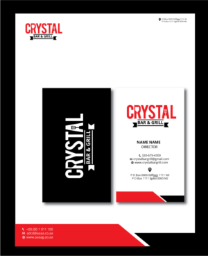 Logo Design by zebronicgraphic for Crystal Bar & Grill | Design: #18984193