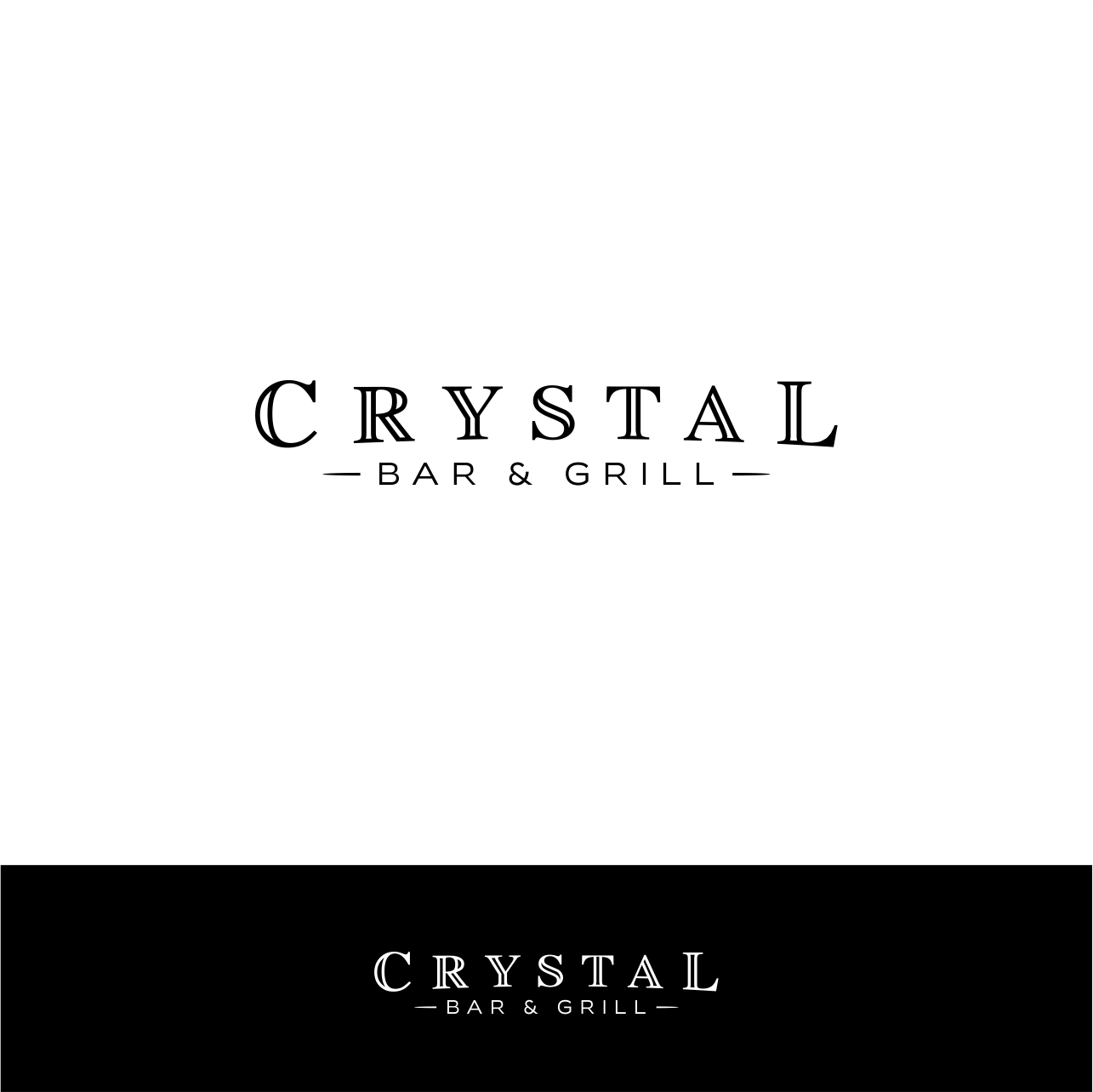 Logo Design by dumx for Crystal Bar & Grill | Design #18284733
