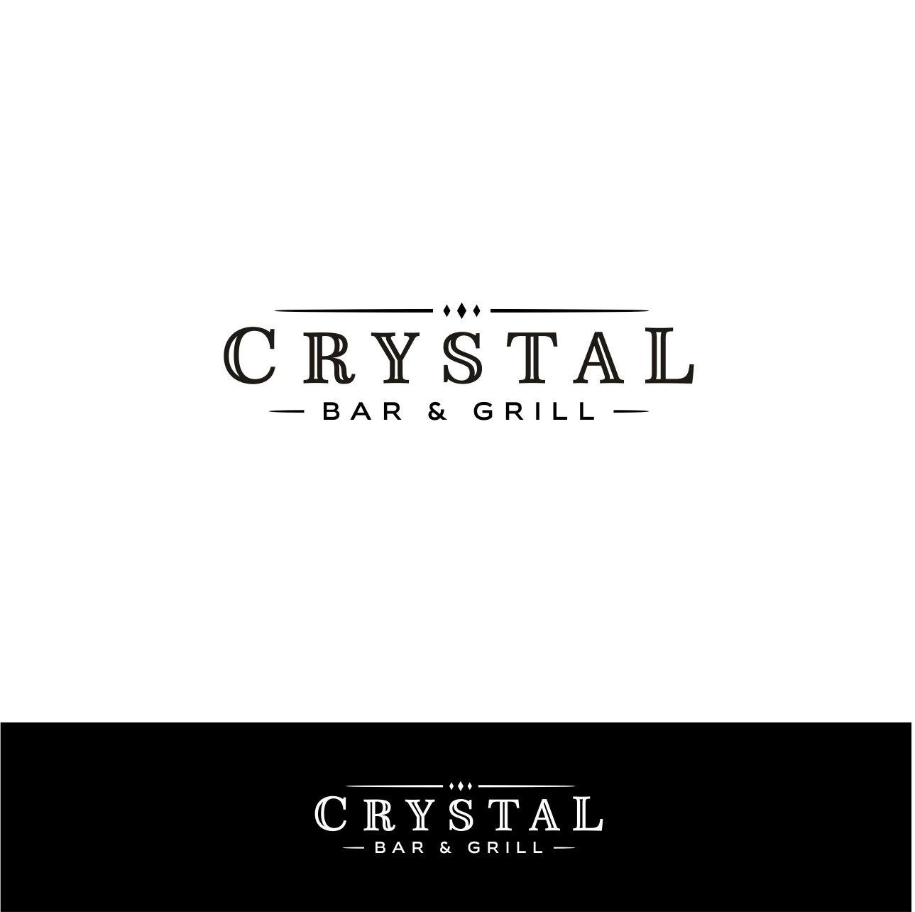 Logo Design by dumx for Crystal Bar & Grill | Design #18284902