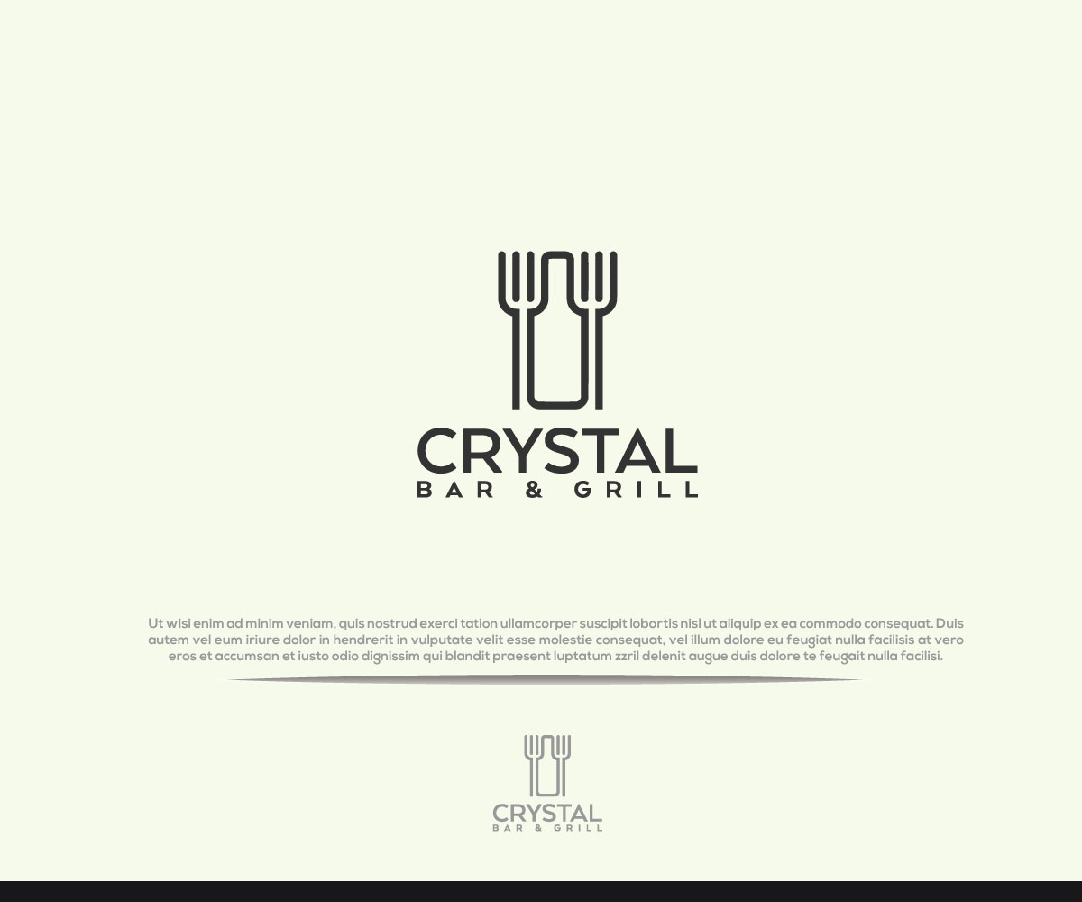 Logo Design by Niizam's for Crystal Bar & Grill | Design #18264638