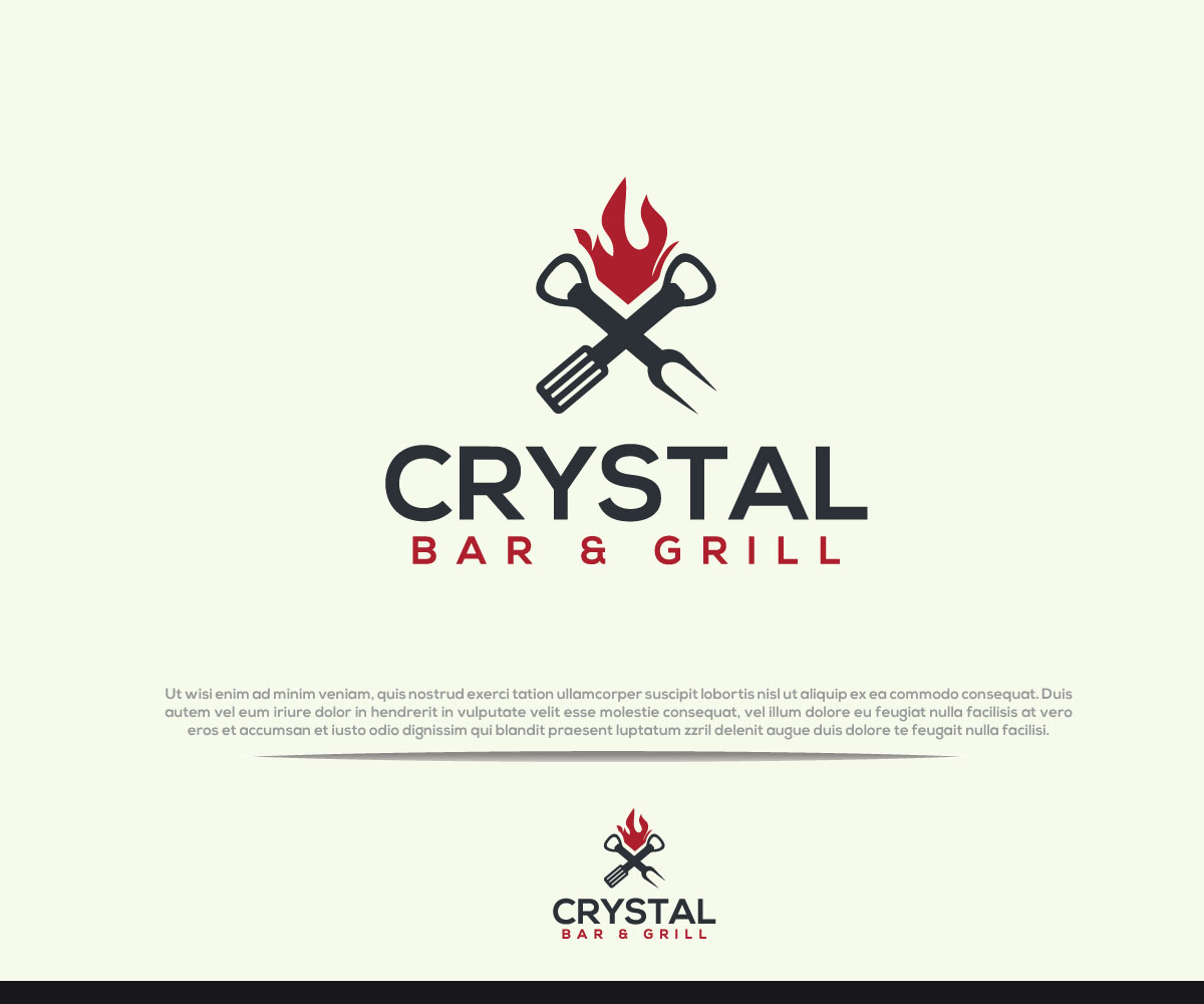 Logo Design by Niizam's for Crystal Bar & Grill | Design #18264639