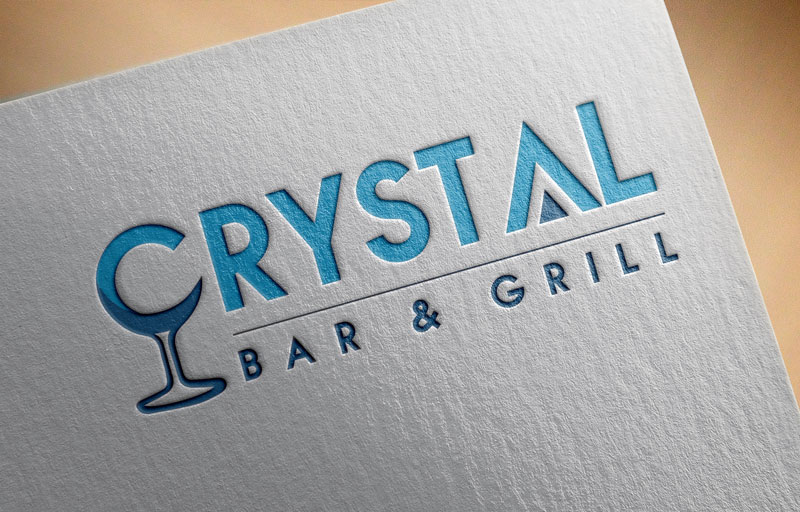 Logo Design by DigitalexTM for Crystal Bar & Grill | Design #18255050