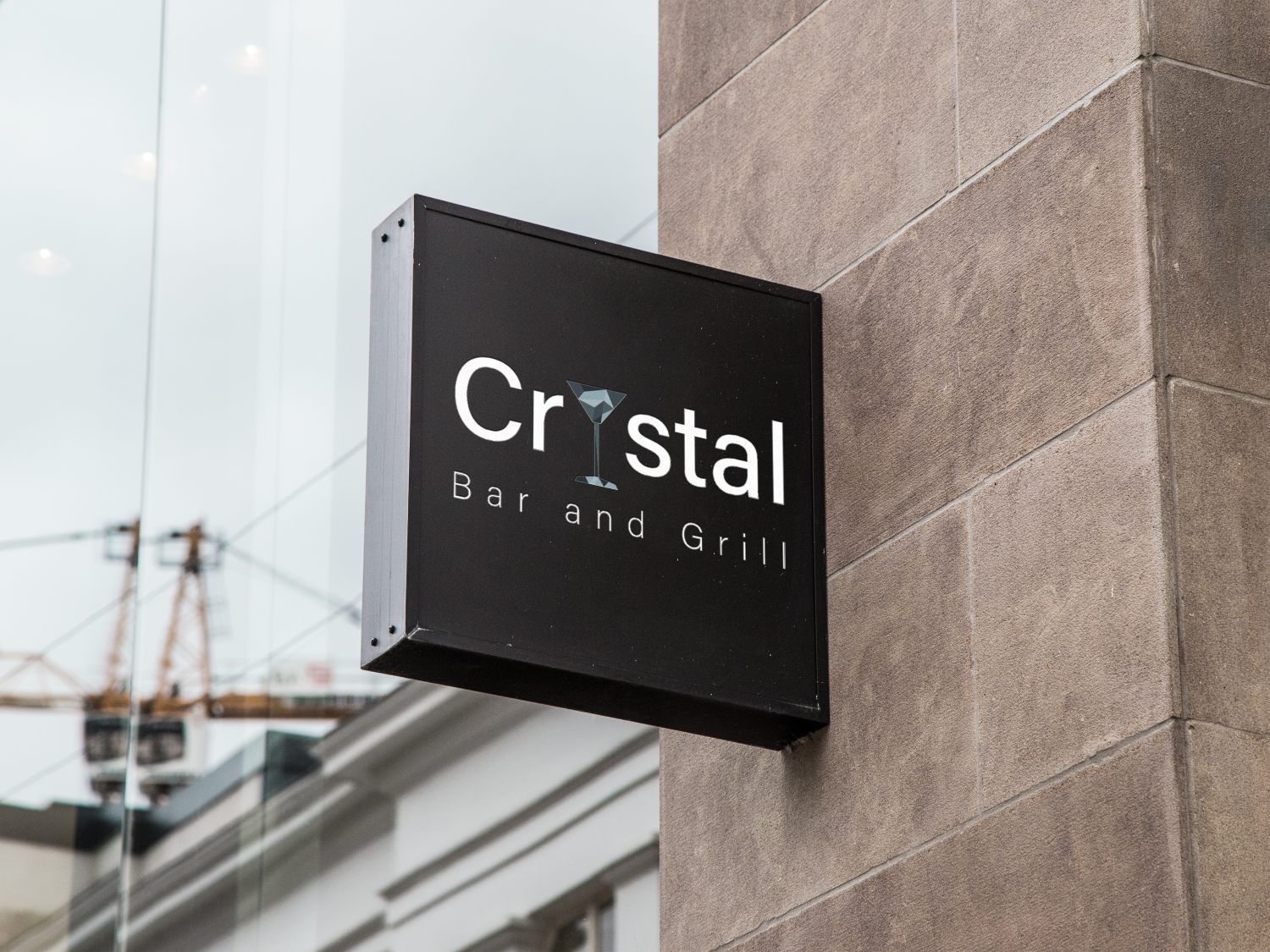 Logo Design by 1Blademaster for Crystal Bar & Grill | Design #18269394