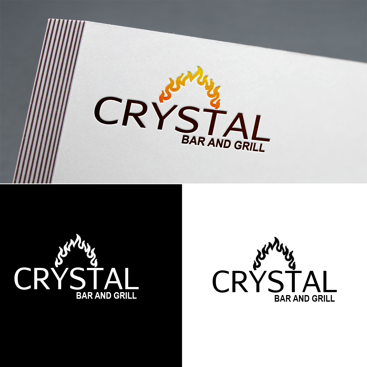 Logo Design by jhanvi 7 for Crystal Bar & Grill | Design #18259065