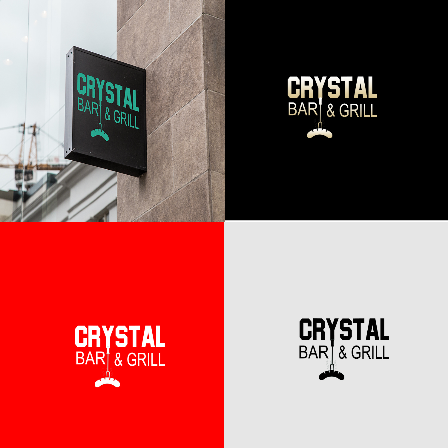 Logo Design by jhanvi 7 for Crystal Bar & Grill | Design #18269207