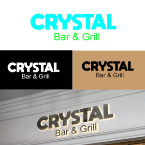 Logo Design by jhanvi 7 for Crystal Bar & Grill | Design: #18287142